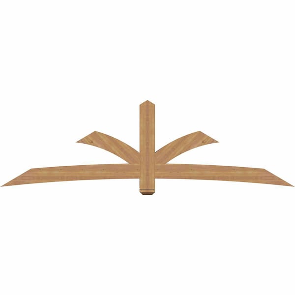 Ekena Millwork Davenport Timber Gable Bracket, Western Red Cedar, 108"W x 31 1/2"H x 5 1/2"D x 5 1/2"F, 7/12 Pitch GBW108X31X0606DAV00SWR - main